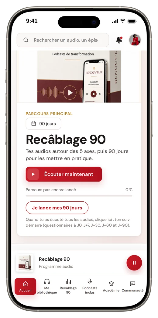 Capture réelle · Tu écoutes, à ton rythme